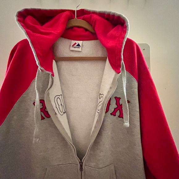 Red Sox Zipper Hoodie Men’s Large - Picture 3 of 4